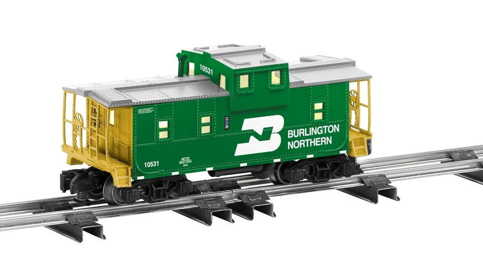 S-Gauge American Flyer 6-48752 Burlington northern Extended Vision Caboose NIB - Image 1 of 1