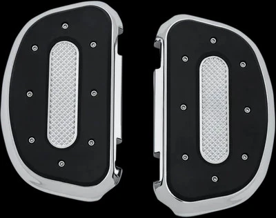 Juego de tablas de piso de pasajeros Kuryakyn cromadas para industria pesada Fat Boy 00-17 Foto 1 de 4