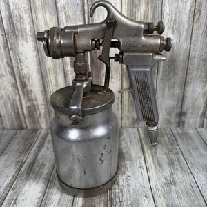 Vintage DEVILBISS Spray Gun Type MBC 50402 With Canister & #62 Nozzle - Foto 1 di 16