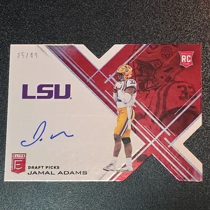 2017 Elite Draft Picks Jamal Adams Die-Cut Red /49 RC Auto - Picture 1 of 11