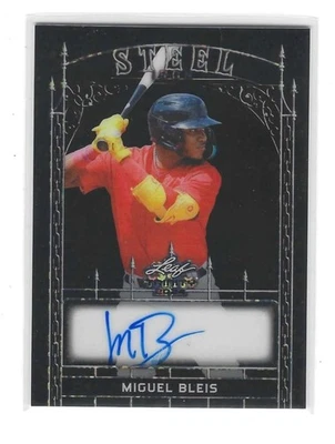2024 Leaf Trinity Miguel Bleis Black Steel Iron Donut Circles Auto SSP 2/2! - Image 1 of 2