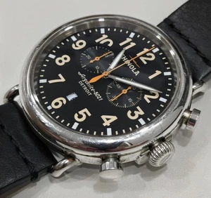 orologio uomo cronografo shinola runwell 47mm quadrante nero - Foto 1 di 5