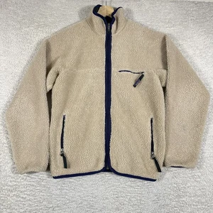 Vintage 1997 Patagonia Retro X Deep Pile Oatmeal Fleece Men’s Small Made in USA - Picture 1 of 13