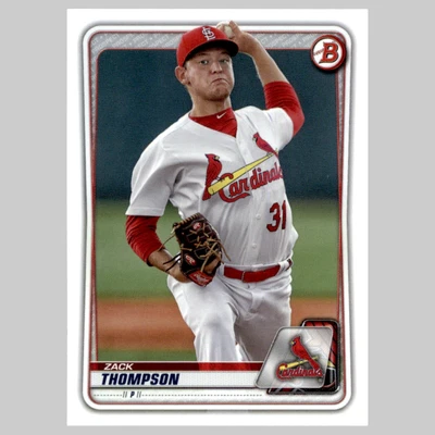 Zack Thompson #BP 6 2020 Bowman Prospects St. Louis Cardinals Baseball Card MLB - Image 1 of 3