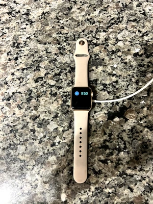 Apple Watch Series 3 38mm Gold Aluminium Case with Pink Sand Sport Band (GPS) - - Image 1 of 4