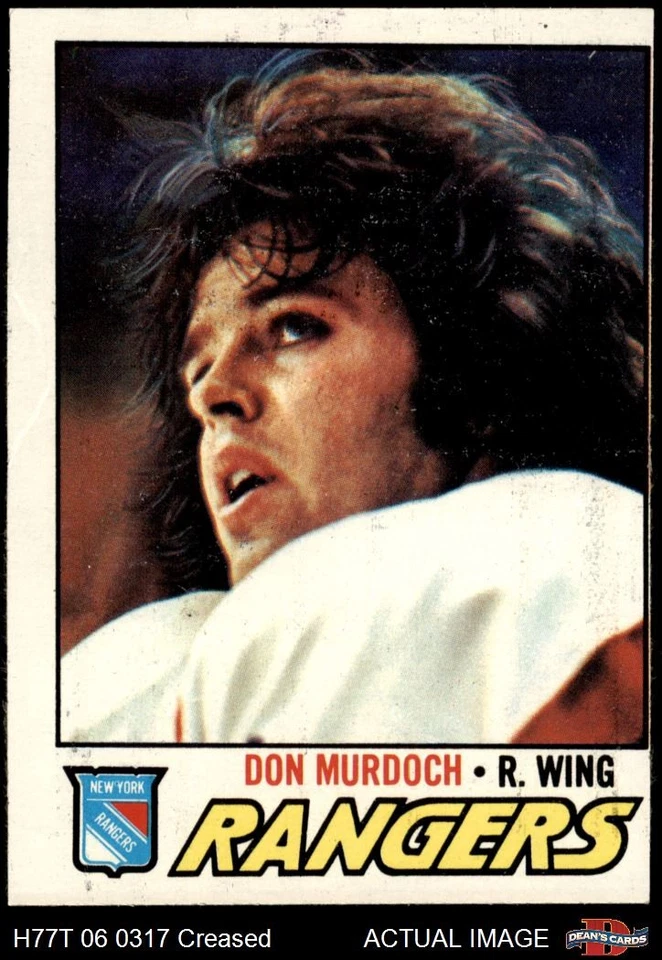 1977 Topps #244 Don Murdoch Rangers-Hockey 2 - GOOD - Image 1 of 1