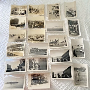 Lotto di 21 foto istantanee YOKOHAMA JAPAN occupate post seconda guerra mondiale - Foto 1 di 11