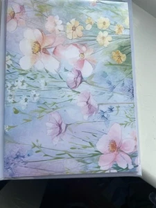 6 A5 Wildflowers Card Blanks &white Envelopes No 6 - Picture 1 of 1