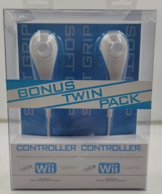 2 Nunchuck Wired Game Controller Twin Pack For Wii 2 Pack Brand New Sealed  - Image 1 of 3