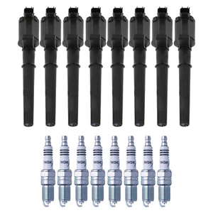 Bosch 8 Ignition Coil NGK 8 Iridium IX Spark Plug Kit For Ford Mustang 4.6 V8 - Picture 1 of 1