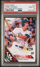 2016 Topps 65th Anniversary Corey Seager Rookie Card #85 PSA 10 73521663