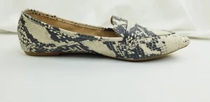 Madden Girl Size 9 Women's Era Slip On Animal Snake Print Pointed Toe Flats - Picture 1 of 9