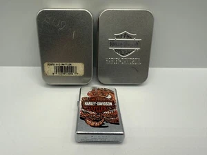 ZIPPO 21072 H-D RATTLER HARLEY DAVIDSON CHROME LIGHTER - Picture 1 of 10
