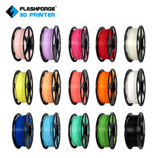 Flashforge 3D プリンター フィラメント PLA/ABS PRO/PETG PRO 1.75mm 0.5kg/1kg スプール テープ