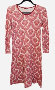 Lands End Women's SP Long Sleeve Red Floral Long Sleeve Pullover Night Gown 2097 - Picture 1 of 7