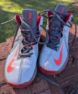 Nike AirMax Stutter Step 2 GS Mid 3.5 Youth Gray/Red Model #653754-006 - Picture 1 of 9