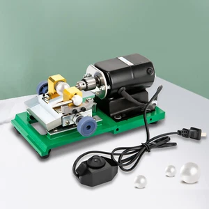 220V Pearl Drilling Holing Machine Driller Punch Full Set Jewelry Polishing Tool - Picture 1 of 18