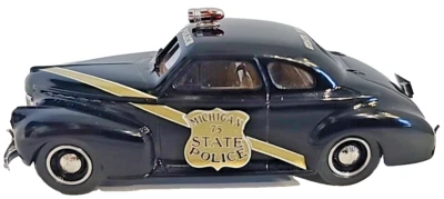 1941 CHEVROLET DELUXE COUPE MICHIGAN STATE POLICE CAR' 1:43 by DURHAM CLASSICS - Image 1 of 4