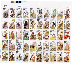Scott #2335a (2286-2335) North American Wildlife Sheet of 50 Stamps - MNH - Picture 1 of 1