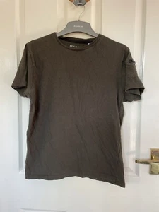 mens brave soul dark khaki green tshirt medium - Picture 1 of 3