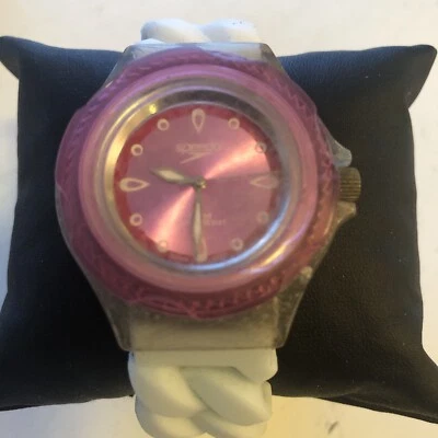  Vintage Speedo Purple Rotating Bezel Quartz Analog Wristwatch - Running - Image 1 of 4