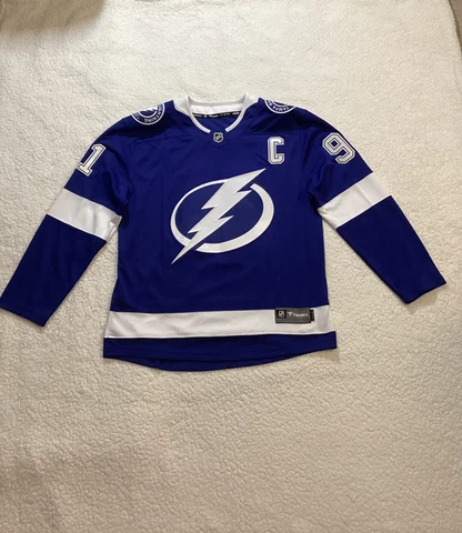Fanatics NHL Tampa Bay Lightning #91 Steven Stamkos Jersey, Size L, Preowned Cover