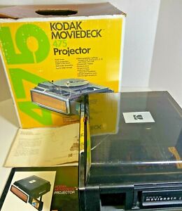 Kodak Moviedeck 475 Projector 8mm & Super 8 Movie Film Powers On As-Is Untested