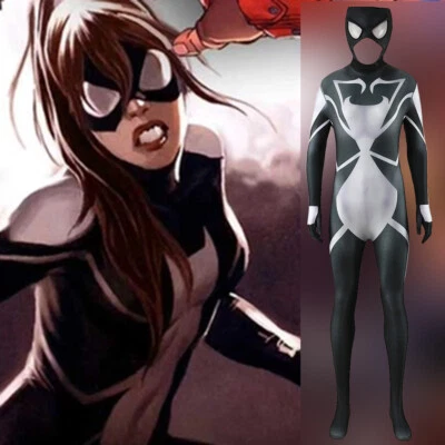 Spider Woman Bodysuits Spider Girl Jumpsuit Cosplay Costume Kids Adult Halloween - Image 1 of 4