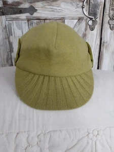 BURBERRY WOOL NOVA QUILT PEAK CAP MED HAT BRIGHT CAPER AUTHENTIC HAT MED - Picture 1 of 10