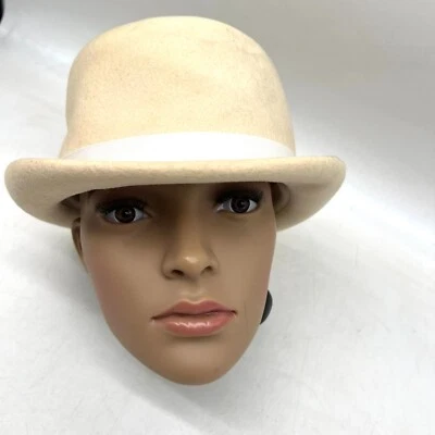 Sombrero de bombín vintage Ritz Henry Pollak NY talla M crema Foto 1 de 4