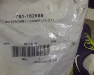 Genuine Sears Crafstman Part FILTER, AIR CLEANER (AC-2.1) C 791-182658 t76 - Picture 1 of 1