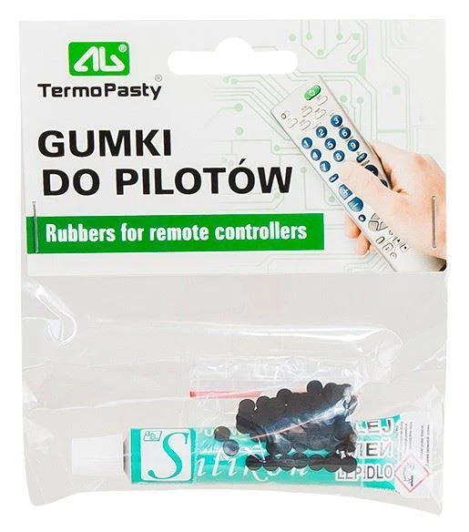 Keypad Repair Kit 100 pc Rubber Buttons for TV Remote Controllers w/ Glue Chemia - Image 1 of 1