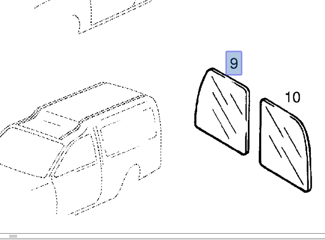 Window Back Door Right Heated for Opel Kadett E Combo Max 38 48 OEM Foto 1 de 1
