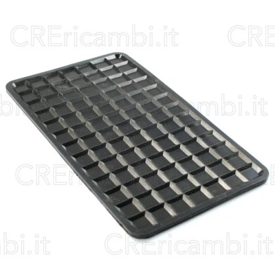 BIEFFE Tappetino Poggia Ferro da Stiro in Gomma Nero 24 x 13 cm Resiste a 300°