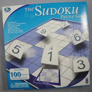 100 Sudoku Puzzles Family Board Game 3 Difficulty Levels Maplegrove 2004 Ages 8+ - Picture 1 of 12