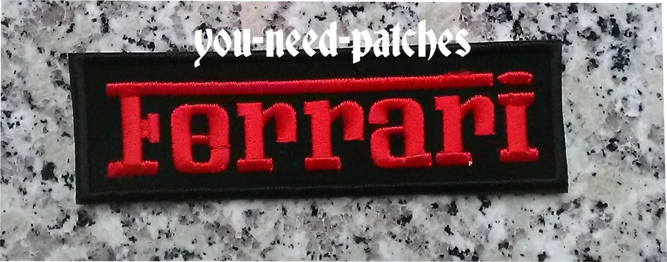 PATCHKING Car Racing Super Sport Jersey Auto Formula F1 Ferrarri 2pcs Patch Aufnäher