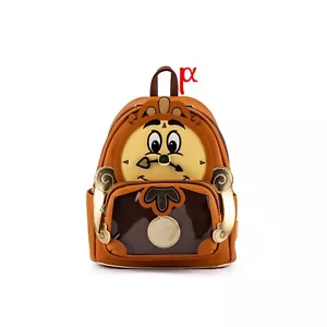 Loungefly Disney Beauty and the Beast Cogsworth Cosplay Mini Backpack Exclusive - Picture 1 of 7