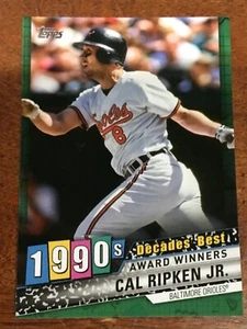 2020 TOPPS YOU PICK DECADES BEST GREEN PARALLEL SP MAYS RIPKEN JR RIVERA REVISED - Picture 1 of 49