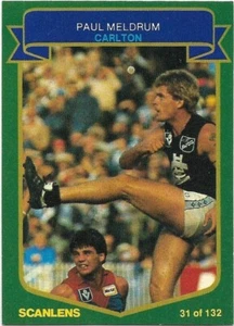 1985 Scanlens (31) Paul MELDRUM Carlton (Rookie Card) - Picture 1 of 1