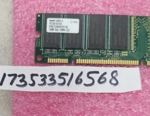 128MB 1RX8 DIMM SD PC133 133 133MHz 168PIN NON-ECC SINGLE RANK 16X8 UNBUFFERED - Picture 1 of 1