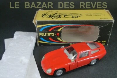 POLITOYS.  ALFA ROMEO GIULIA  ZAGATO TZ.   REF: 516. + Boite. - Photo 1/4