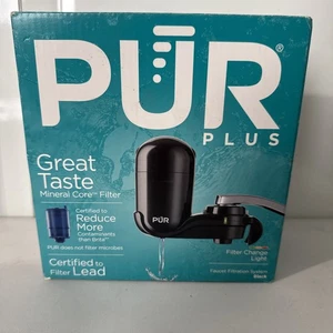 PUR Plus FM2100B Faucet Filtration System Black Bundled With Replacement Filter - Picture 1 of 7
