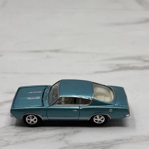 MUSCLE CARS USA BLUE 1968 PLYMOUTH BARRACUDA DIE-CAST CAR BY JOHNNY LIGHTNING - Picture 1 of 6