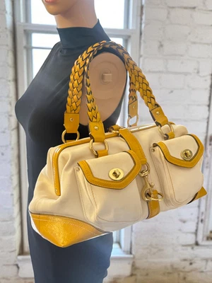 Coach Vintage Legacy Daphne Doctors Satchel Braid Frame Amber Yellow Limited Ed. - Image 1 of 4
