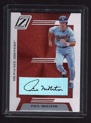 2005 Donruss Zenith Paul Molitor Auto 6/25 #ZB-52 - Imagem 1 de 2