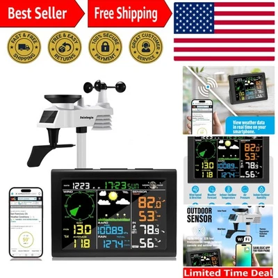 Professional WiFi Weather Station with Outdoor Sensor, Internet Wireless Weat... - Image 1 of 4
