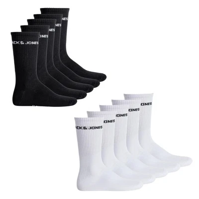 Jack&Jones Hombre Calcetines Tenis 5er Paquete - Jacbasic Logo Calcetín,One Size - Imagen 1 de 3