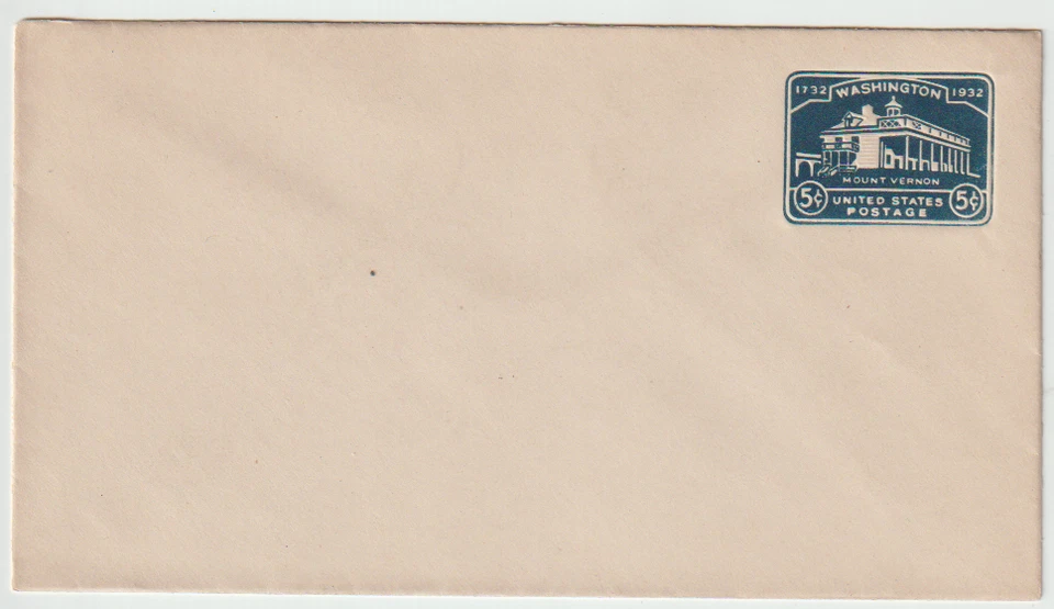 US Scott #U528 Entire Size 10 MNH  5c Mt Vernon Washington - Image 1 of 1