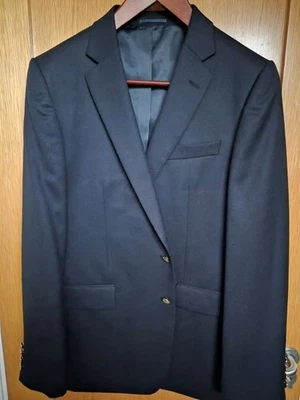 NWOT Jaeger Navy Blazer 42R Men's Wool Jacket Brass Buttons SUPERB - Image 1 of 4