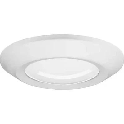 Progress Lighting Intrinsic 5-1/2 in LED Slim Satin White Flush Mount 500 Lumens - Image 1 of 4